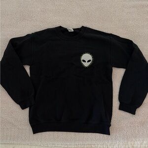 Black Alien Patch Men's Sweater
